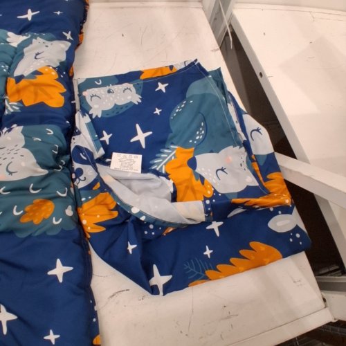 4PC JSD TODDLER BEDDING SET - 55" X 39" - NAVY BLUE image 3