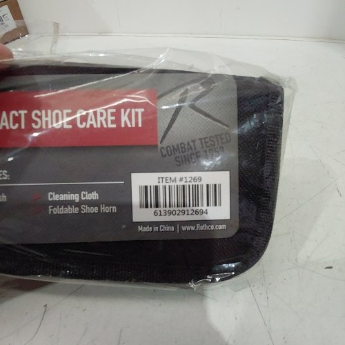 ROTHCO COMPACT SHOE CARE KIT - BLACK (ITEM: 1269) image 2