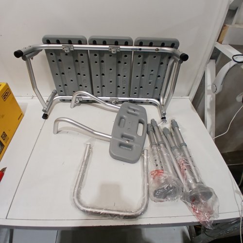 MEDLINE BY GUARDIAN TRANSFER BENCH WITH BACK & MICROBAN ANTIMICROBIAL TREATMENT - (MODEL: G3-100KBX1) image 2