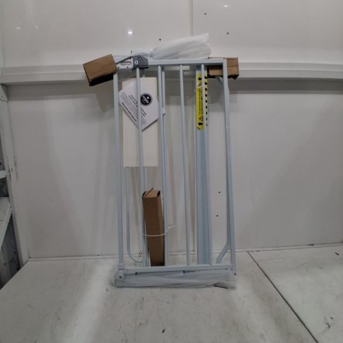 REGALO EASY-STEP METAL WALK-THROUGH PRESSURE MOUNT SAFETY GATE - 30"X29"-38.5" - WHITE (MODEL#: 1160 DS) image 2
