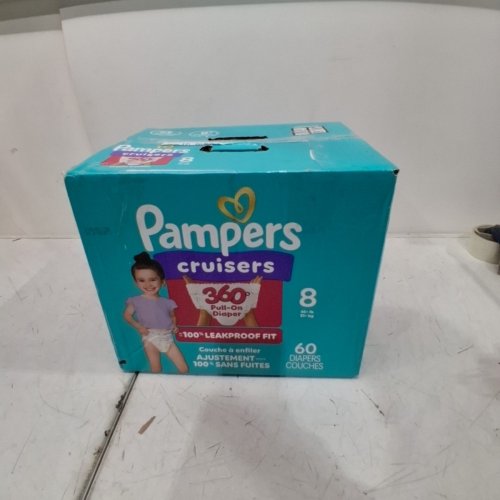 60PK PAMPERS CRUISERS 360* PULL-ON DIAPERS - SIZE 8 image 2