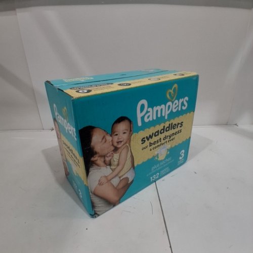 132PK PAMPERS SWADDLERS DIAPERS - SIZE 3 (1326LB) image 2