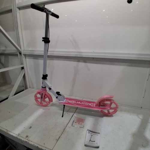 WELMOTIVE KICK SCOOTER WITH ADJUSTABLE HANDLEBARS BIG STURDY PU FLASH WHEELS - 220LBS MAX - PINK - (MODEL-D009) image 2