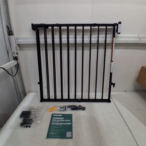 BABELIO 2-IN-1 EASY SWING AUTO CLOSE BABY/ DOG GATE FOR STAIRS - 31"-55" - BLACK (MODEL; CB-M-101) image 3