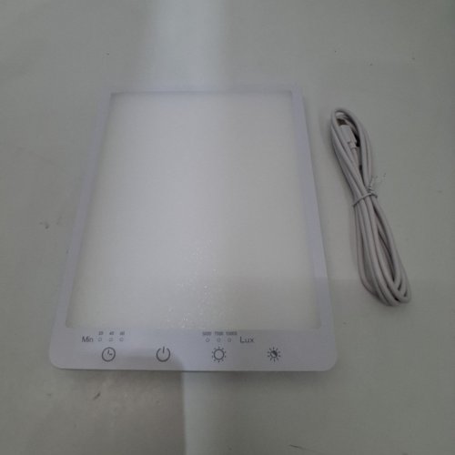 LED LIGHT THERAPY LAMP WITH BUILT-IN KICKSTAND AND TOUCH CONTROLS - 5000-10000LM - WHITE (MODEL: LT01) image 4