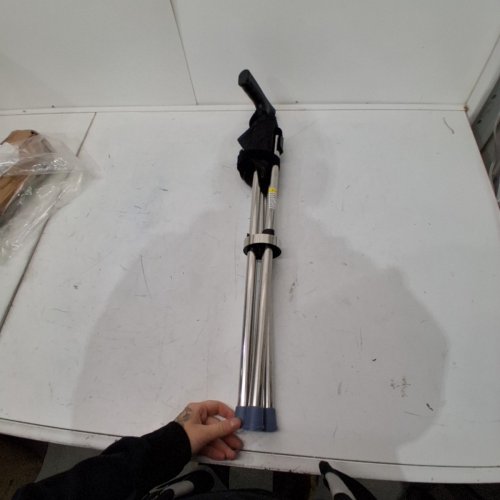 CJC 2-IN-1 ALUMINUM FOLDING WALKING CANE WITH PORTABLE SEAT - 330LBS MAX - BLACK/SILVER image 3