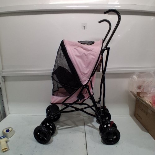 PET GEAR TRAVEL LITE PLUS PET STROLLER FOR UP TO 15LBS - 38" - PINK image 2