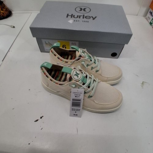 WOMEN'S HURLEY SLIP ON SHOES - SIZE 6 - BEIGE/MULTICOLOR - (STYLE: 5566706) image 2