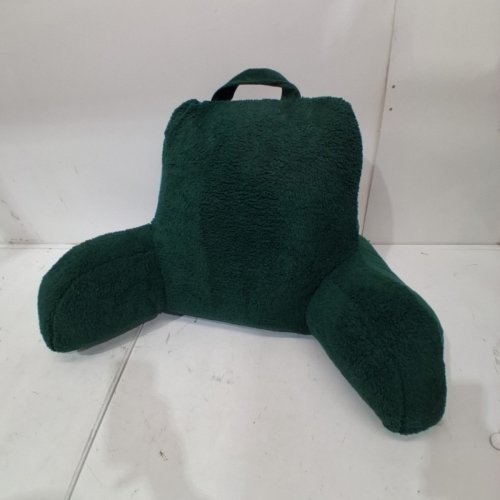 ROOM ESSENTIALS FAUX SHEARLING COMFORT SUPPORT BED REST PILLOW - 20" X 20" - GREEN image 2