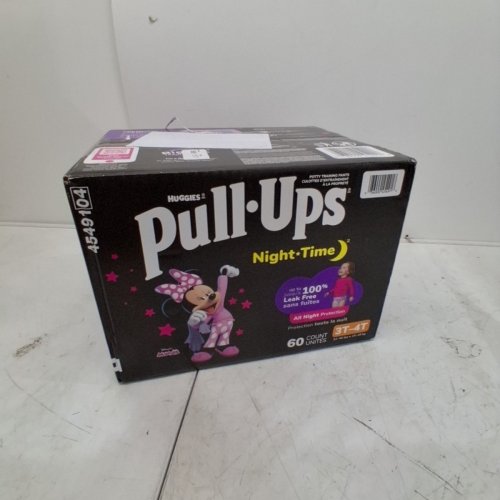 60PK GIRL'S HUGGIES NIGHT TIME PULL-UPS - SIZE 3T-4T - DISNEY JUNIOR MINNIE MOUSE image 4