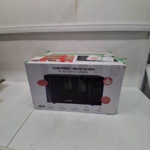 CHEFMAN COUNTERTOP MICROWAVE OVEN - 1.1CU.FT. - BLACK - (MODEL: RJ55-11-V2-CA) image 6