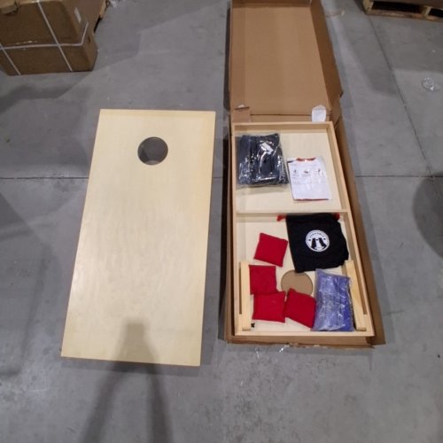 GOSPORTS WOOD CORNHOLE SET - 4FT X 2FT - BEIGE/WOOD (MODEL : CH-02-WOOD-NATURAL) image 4