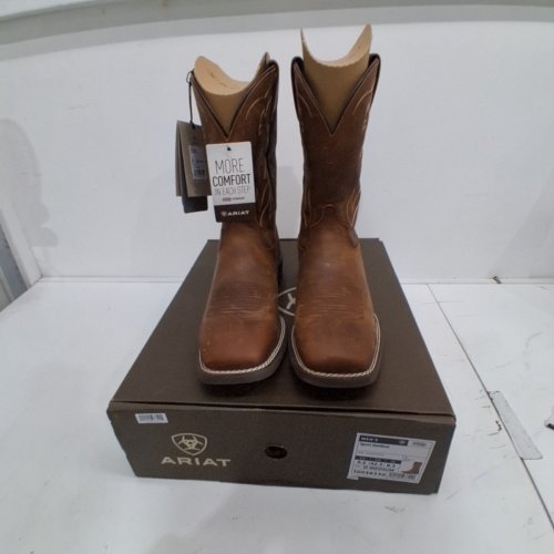 MEN'S ARIAT SPORT OUTDOOR COWBOY BOOTS - SIZE 9.5 - DISTRESSED BROWN (STYLE : 10038330) image 3