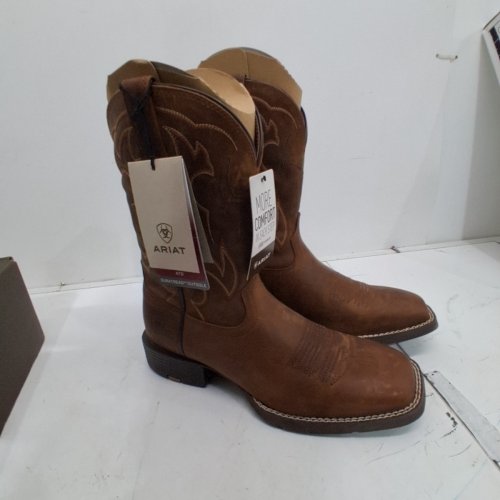MEN'S ARIAT SPORT OUTDOOR COWBOY BOOTS - SIZE 9.5 - DISTRESSED BROWN (STYLE : 10038330) image 4