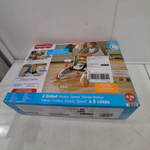 FISHER-PRICE 2-SIDED STEADY SPEED PANDA WALKER INTERACTIVE BABY TOY WITH LIGHT, 100+ SONGS, SOUNDS & PHRASES - MULTICOLOUR (MODEL: ‎HGM26) image 5