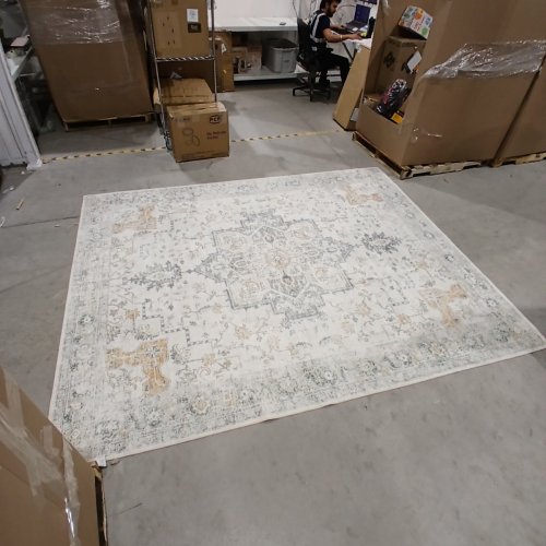 TRADITIONAL MEDALLION AREA RUG LARGE FLOOR MAT - 10FT X 8FT - MULTICOLOR image 2