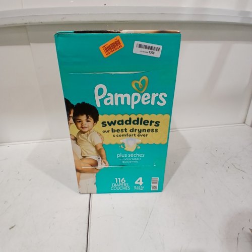 116PK PAMPERS SWADDLERS DIAPERS - SIZE 4 image 2