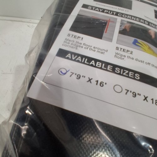 SUV/TRUCK CONTAINMENT MAT - 7FT9" X 16FT - BLACK image 4