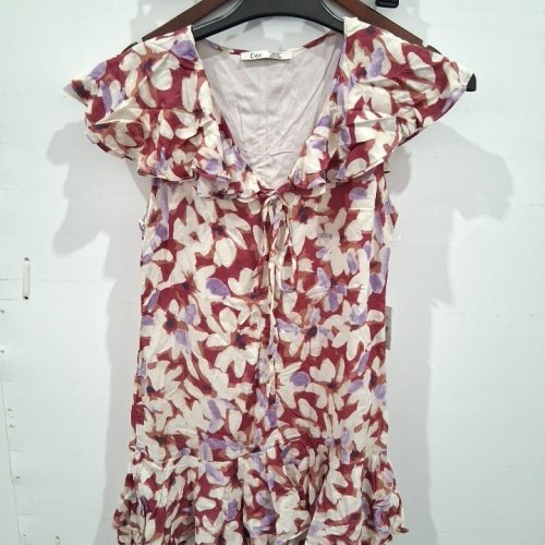 WOMEN'S DEX FLORAL RUFFLE DRESS - EXTRA SMALL - MULTICOLOR (STLE: 2722510 D) image 2