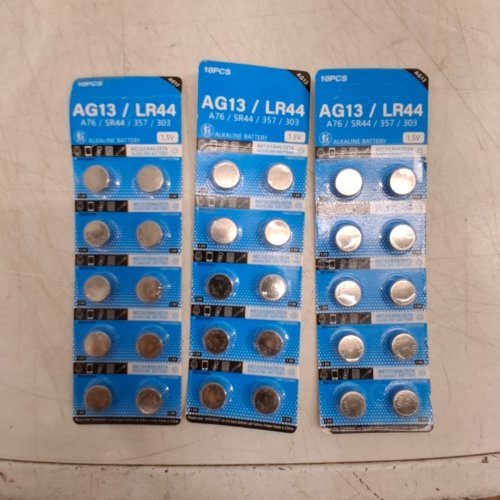 3 (10PK) LICB LR44/303/357/SR44/AG13 ALKALINE BUTTON CELL BATTERIES - 1.5V (30 TOTAL) image 2