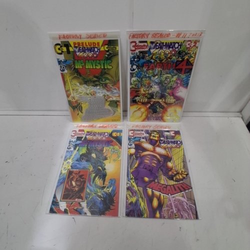 4 ASSTD CONTINUITY COMIC BOOKS - EARTH 4 #2, MS. MYSTIC #1, #2, MEGALITH #2 - VARIOUS AUTHORS image 2