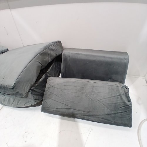 8PC KIDSDIRECT DIY CONVERTIBLE FOAM MODULAR PLAY COUCH - 56" X 26" X 19" - GREY image 3