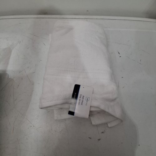MAINSTAYS BASICS SOLID BATH SHEET - 30"X60" - WHITE image 2