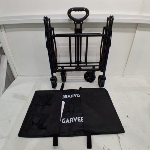GARVEE FOLDING/COLLAPSIBLE FLAT STYLE ALL TERRAIN CAMPING CART/WAGON - 380LBS CAPACITY - BLACK (MODEL: PSS_339CPVBK) image 2