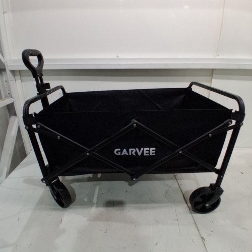 GARVEE FOLDING/COLLAPSIBLE FLAT STYLE ALL TERRAIN CAMPING CART/WAGON - 380LBS CAPACITY - BLACK (MODEL: PSS_339CPVBK) image 3