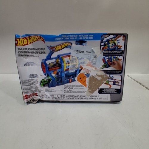 HOT WHEELS TURBO JET CAR WASH PLAYSET - BLUE/ORAMGE/RED (MODEL: FJN35) image 3
