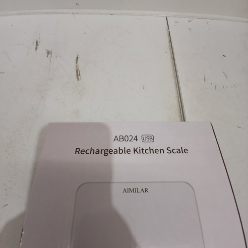 AIMILAR RECHARGEABLE KITCHEN SCALE - WHITE AND BLACK (MODEL: AB024) image 2
