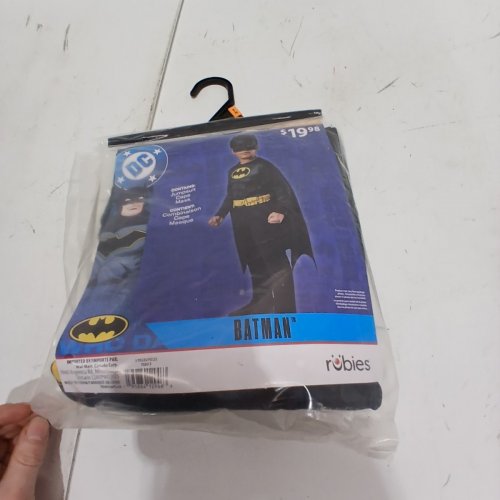 3PC BOYS RUBIES BATMAN COSTUME FOR CHILDREN, MEDIUM (8-10) - BLACK image 2