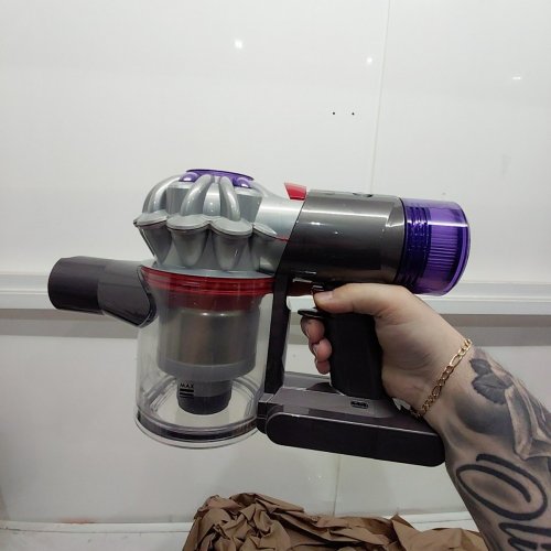 DYSON V8 PLUS RECHARGEABLE HANDHELD STICK VACUUM CLEANER WITH ATTACHMENTS - GREY/PURPLE (MODEL: SV25) image 3
