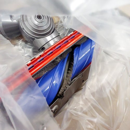 DYSON V8 PLUS RECHARGEABLE HANDHELD STICK VACUUM CLEANER WITH ATTACHMENTS - GREY/PURPLE (MODEL: SV25) image 4