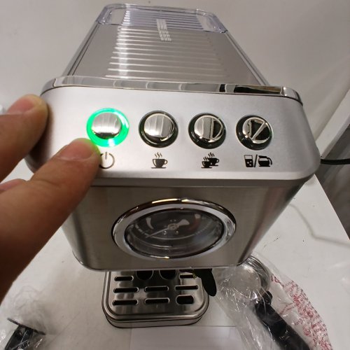 ESPRESSO COFFEE MAKER - 20 BAR, 1.8 L, 1200W - SILVER (MODEL: EM623B) image 2