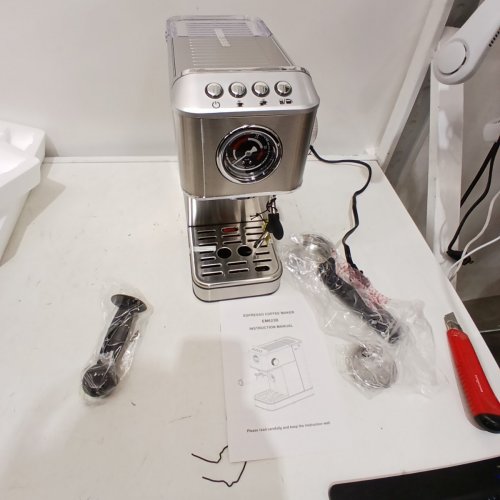 ESPRESSO COFFEE MAKER - 20 BAR, 1.8 L, 1200W - SILVER (MODEL: EM623B) image 3