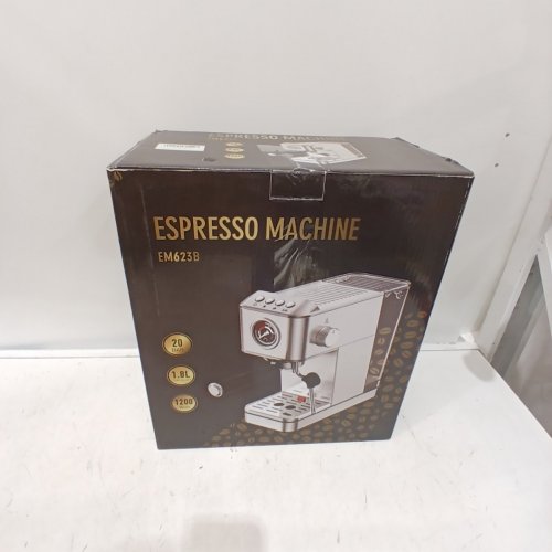 ESPRESSO COFFEE MAKER - 20 BAR, 1.8 L, 1200W - SILVER (MODEL: EM623B) image 5