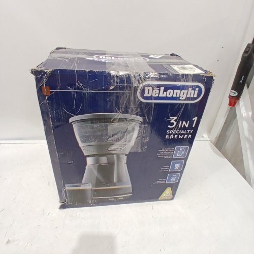 DELONGHI 3-IN-1 SPECIALTY COFFEE MAKER - 120 V 1200W - BLACK / SILVER (MODEL: ICM17270) image 8