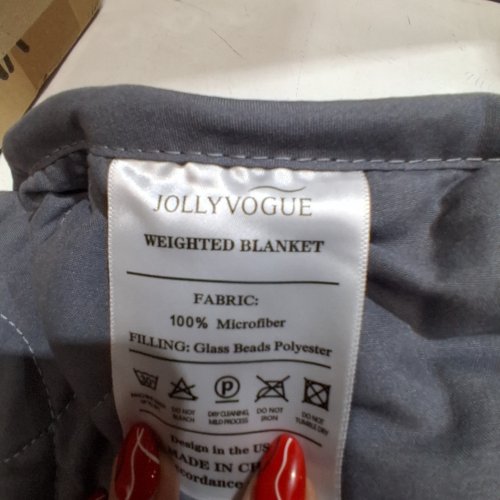 JOLLYVOGUE COMFORTER - QUEEN - GREY image 2