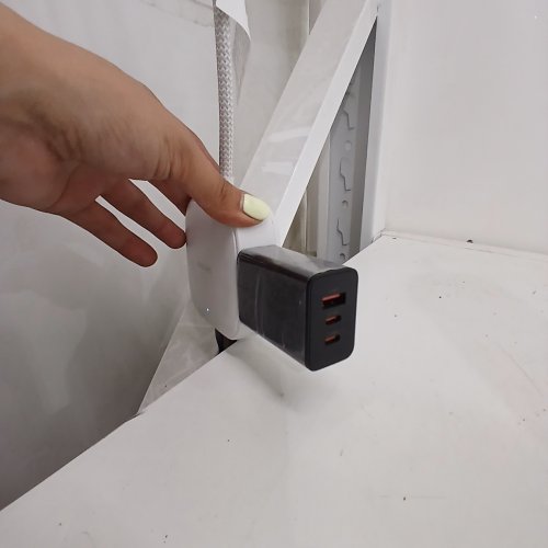 3 PORT GAN WALL CHARGER - USB/USB-C - 65W - BLACK (MODEL: DP-A127G65) image 2