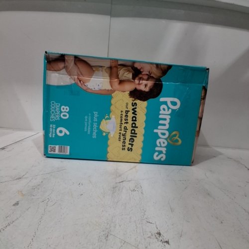 80PK PAMPERS SWADDLERS DIAPERS - SIZE 6 image 3
