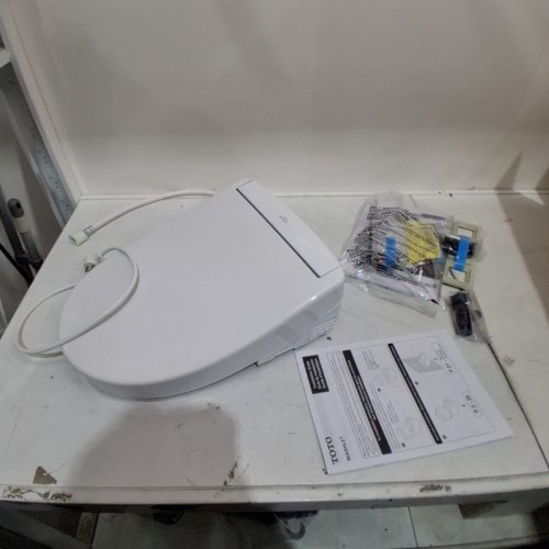 TOTO WASHLET S5 ELECTRONIC ROUND BIDET TOILET SEAT WITH INSTANT WATER HEATING, HEATED SEAT, NIGHT LIGHT & SIDE CONTROL - COTTON WHITE (MODEL: SW3445#01) image 4