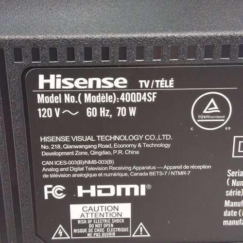 HISENSE 40" HI-QLED HD SMART FIRE TV, DOLBY AUDIO, COMPATIBLE WITH ALEXA, FULL ARRAY LED - 1080P - BLACK - (MODEL: 40QD4SF) image 15