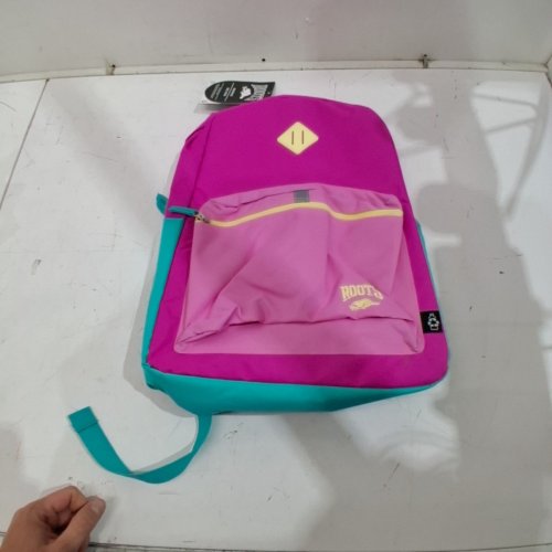 ROOTS TEEN LIGHTWEIGHT BACKPACK - 34L CAPACITY - PINK/TURQUOISE (MODEL: RTS6914) image 2