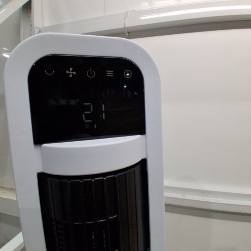 OMNIBREEZE PREMIUM 38" OSCILLATING TOWER FAN WITH WIFI CONTROL, 5-SPEEDS & REMOTE - WHITE/BLACK (MODEL: 5333021/DC2313R-G) image 2