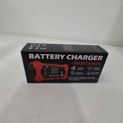 CAR BATTERY CHARGER & MAINTAINER -12V- RED/BLACK (MODEL: H-6CS) image 4