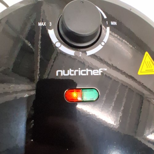 NUTRICHEF NON-STICK ELECTRIC MULTIPURPOSE PIZZA COOKER - 12" /1500W - BLACK (MODEL: ‎NCSW837BLACK) image 2