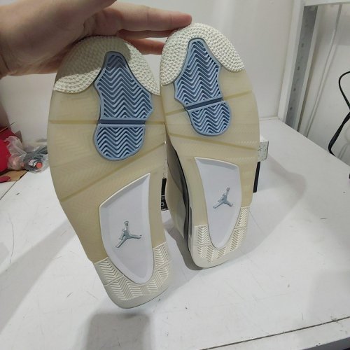 MEN'S NIKE AIR JORDAN 4 RM SHOES - SIZE 13 - SAIL / LIGHT ARMORY BLUE / LIGHT BONE (STYLE: FQ7939-006) image 6