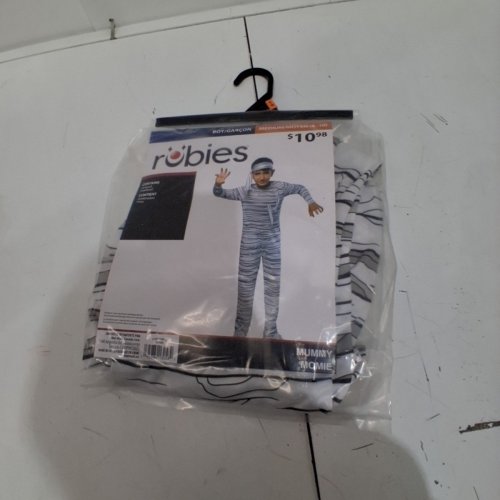 BOYS RUBIES MUMMY COSTUME - MEDIUM (8-10) - WHITE / BLACK (ITEM: 1001654) image 3
