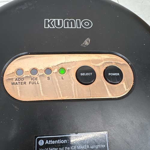 KUMIO COUNTERTOP ICE MAKER WITH 2 SIZES OF BULLET ICE & AUTOMATIC SELF-CLEANING - 33LBS IN 24 HRS (MODEL: ICM1550) image 2
